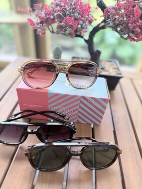 Set of 3 Pairs of Aviator Sunglasses 😎 New!